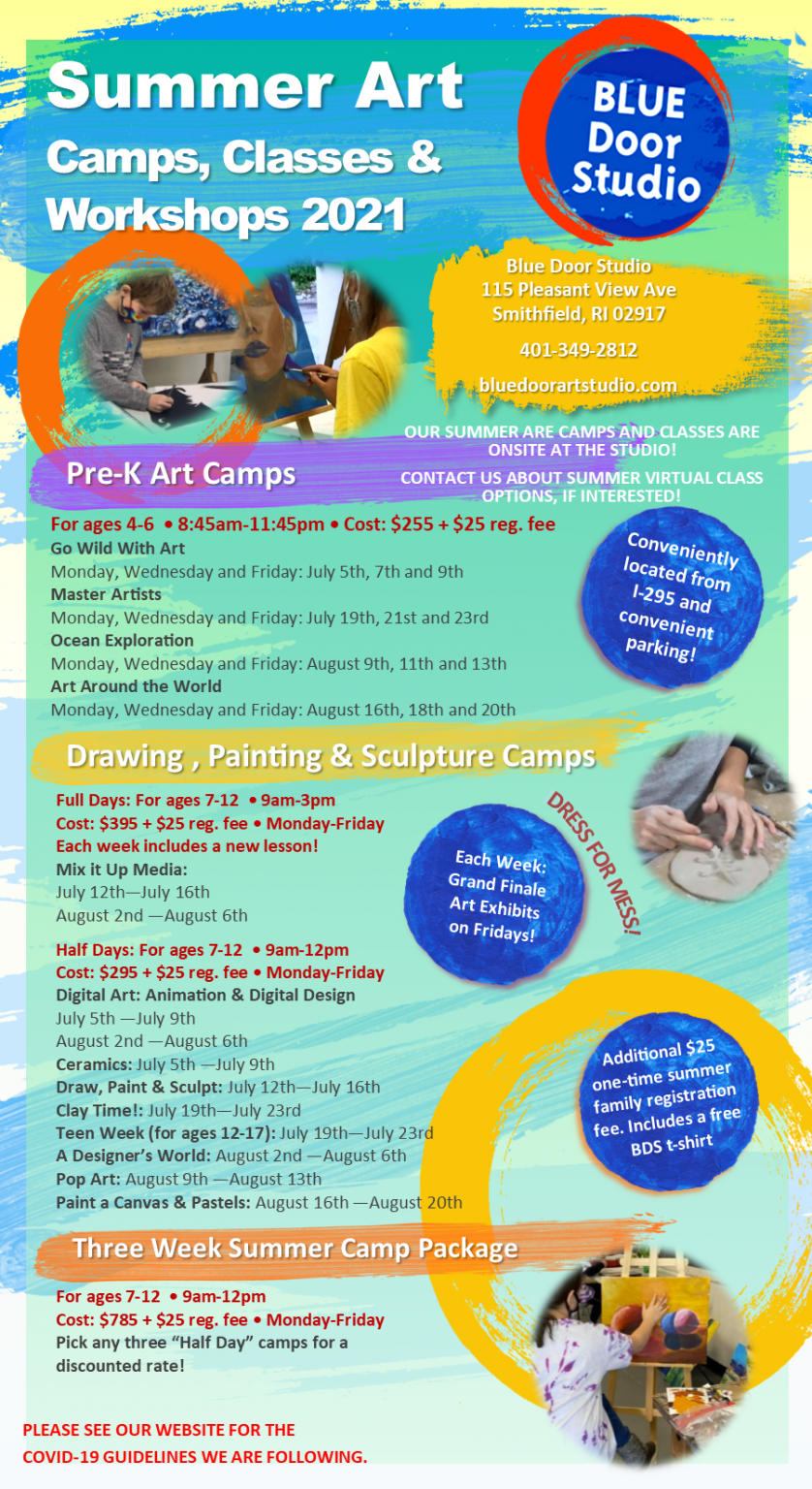 blue door studio art classes ceramics painting smithfield rhode island ri private social