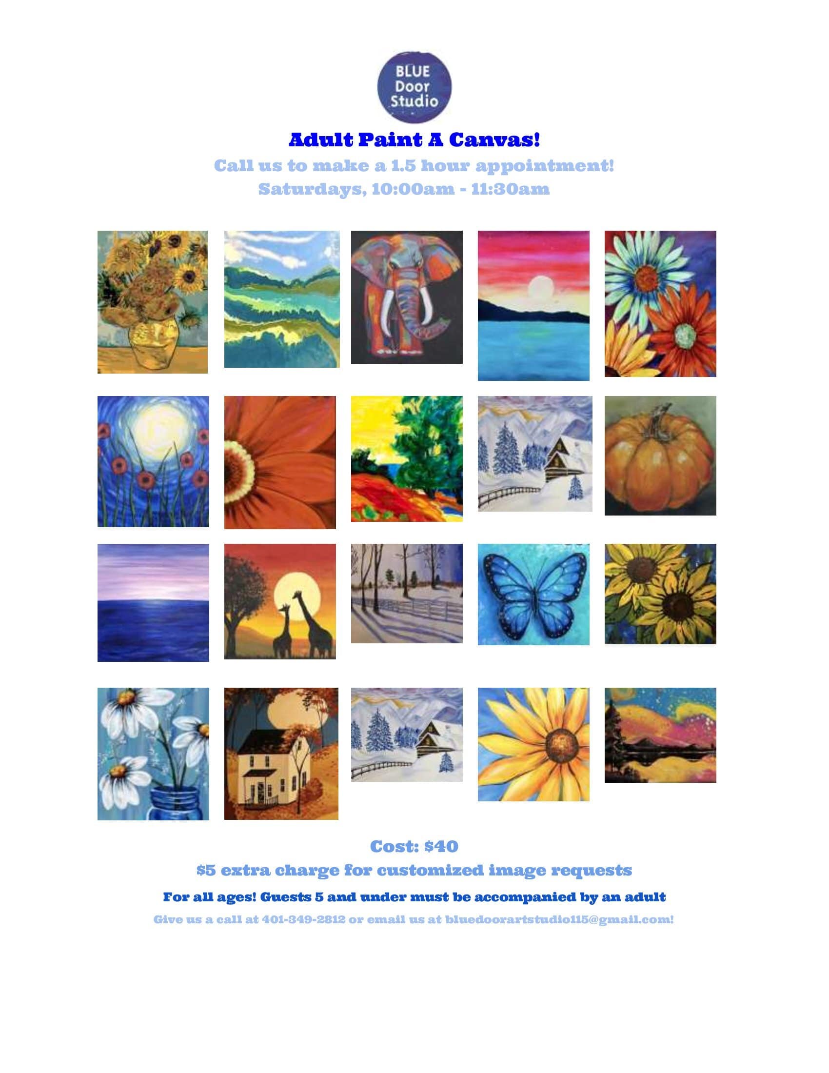 Adult Paint A Canvas